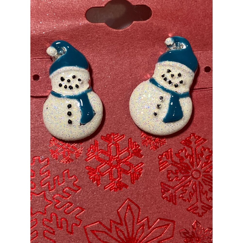 Snowman Christmas Earrings  Cute and Festive Holiday Jewelry